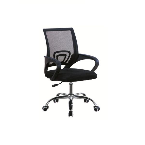 Silla Oficina X-60A, Wengue, con Cómodo Espaldar y Rodachines