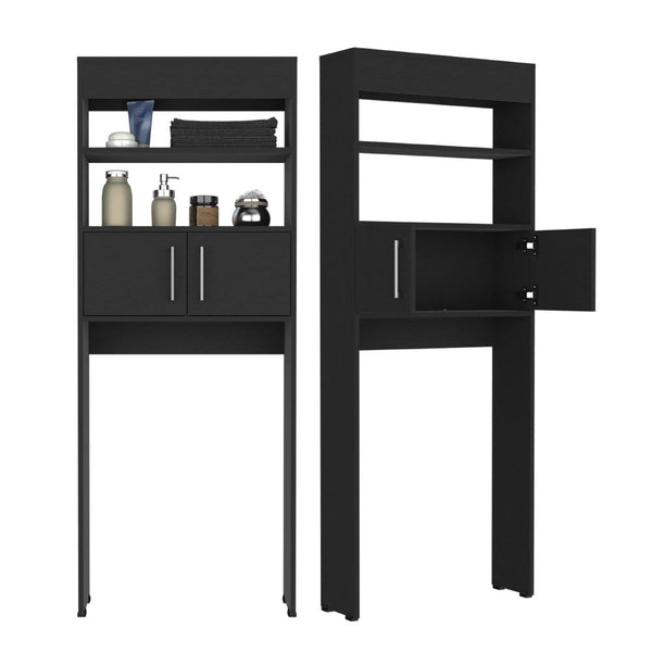 Gabinete de Baño Oporto, Wengue, con Variedad de Entrepaños ZF X2 - VIRTUAL MUEBLES