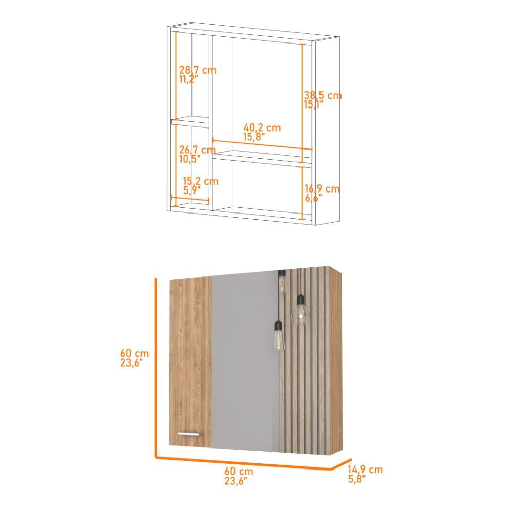 Gabinete de Baño Apolis color Miel X2.