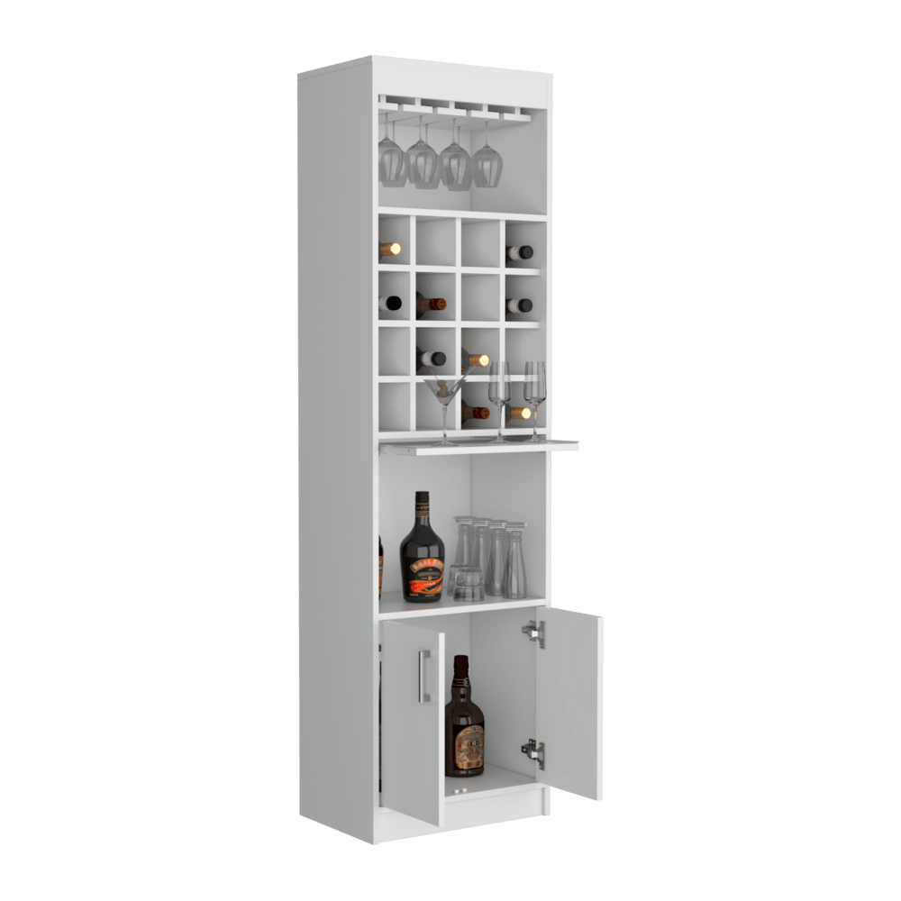 Bar Sancro, Blanco, con Gran Capacidad de Almacenamiento ZF - VIRTUAL MUEBLES