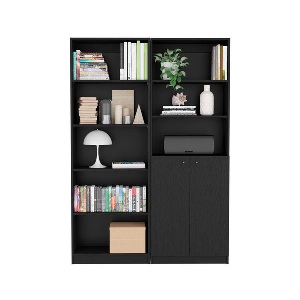 Combo de Bibliotecas Home, Wengue, Incluye Dos Bibliotecas - VIRTUAL MUEBLES