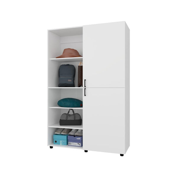 Closet Econo, Blanco Duqueza, Pequeño con amplios espacios para guardar ropa ZF