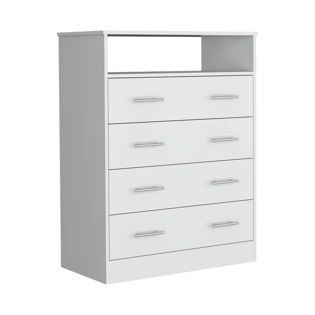 Organizador Barlovento, Blanco con Cuatro Cajones ZF - VIRTUAL MUEBLES