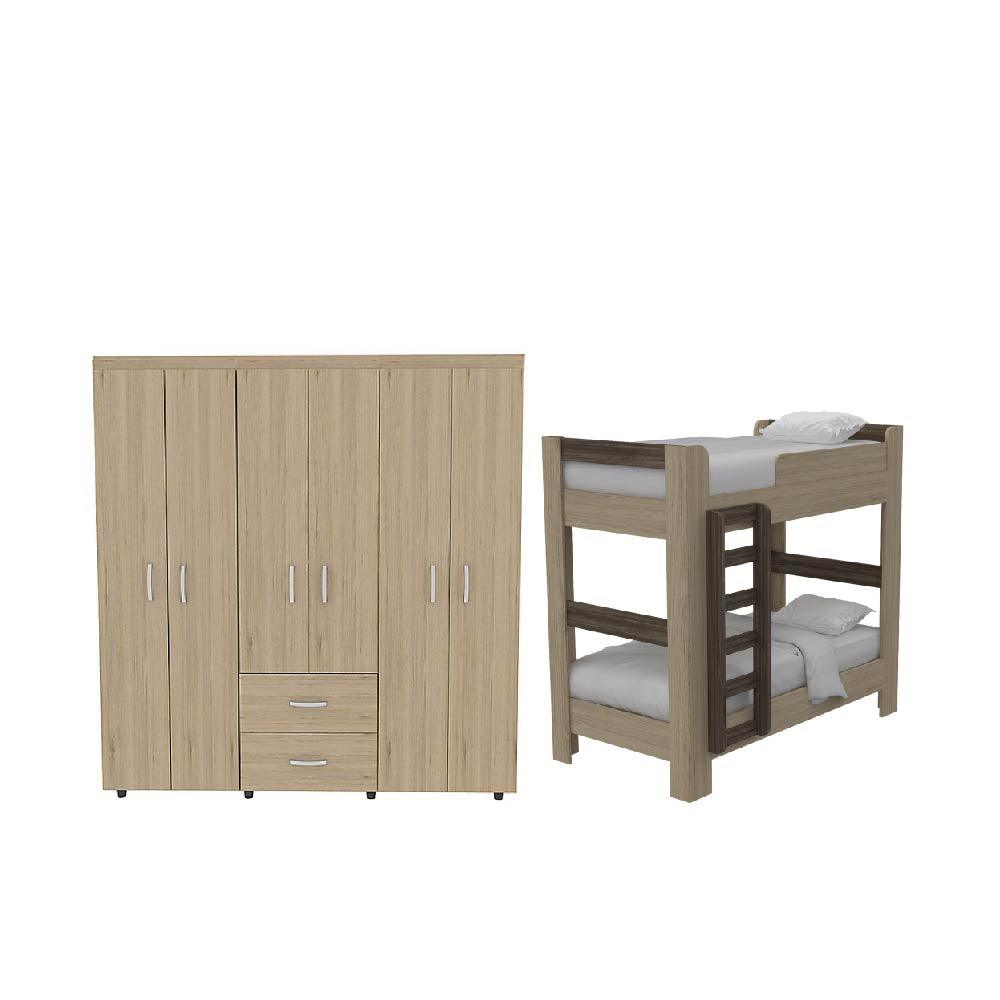 Combo para Habitación Kenya, Incluye Closet y Camarote.