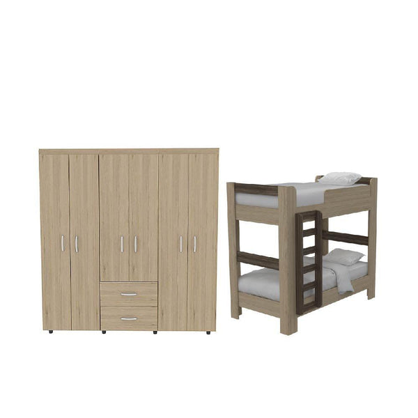 Combo para Habitación Kenya, Incluye Closet y Camarote.