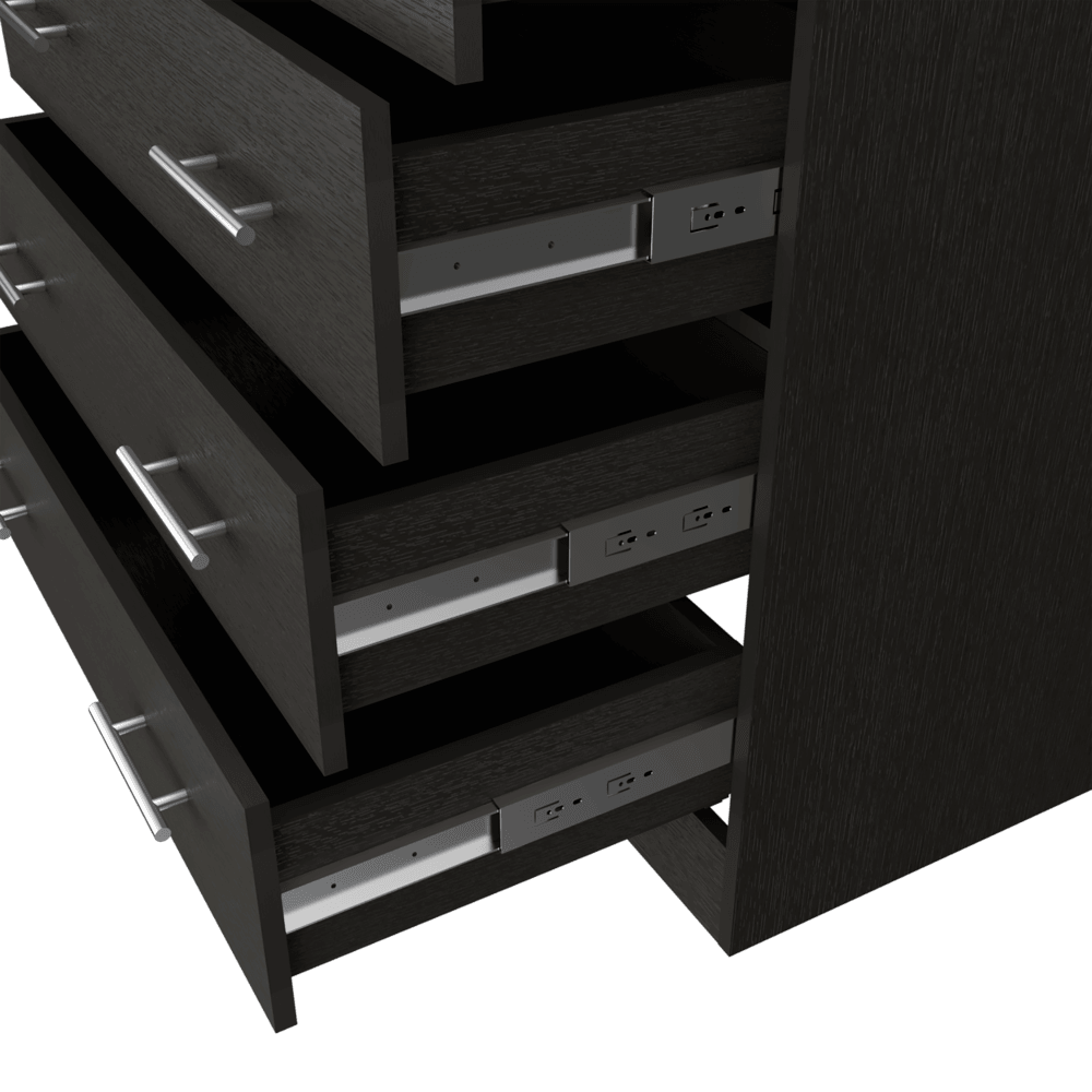 Organizador Barlovento, Wengue, con Cuatro Cajones Organizadores ZF - VIRTUAL MUEBLES