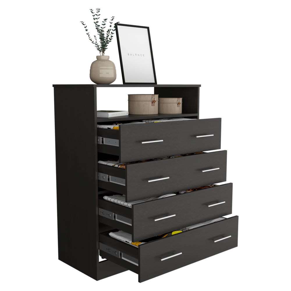 Organizador Barlovento, Wengue, con Cuatro Cajones Organizadores ZF - VIRTUAL MUEBLES