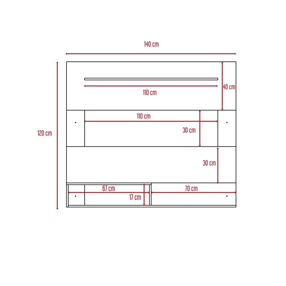 Combo Para Sala Mayer, Incluye Panel Tv Y Mesa Auxiliar.