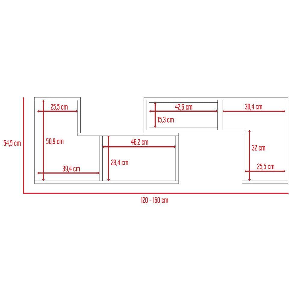 Combo Para Sala Groning, Incluye Bar Esquinero Y Mesa Para Tv.