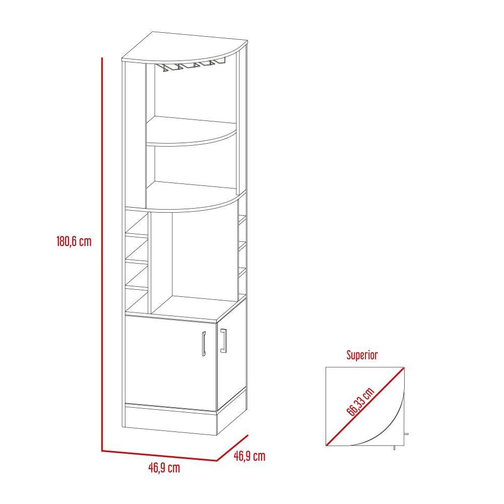 Combo Para Sala Groning, Incluye Bar Esquinero Y Mesa Para Tv.