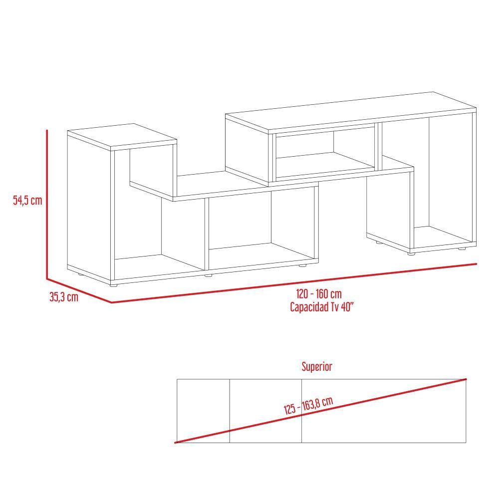 Combo Para Sala Groning, Incluye Bar Esquinero Y Mesa Para Tv.