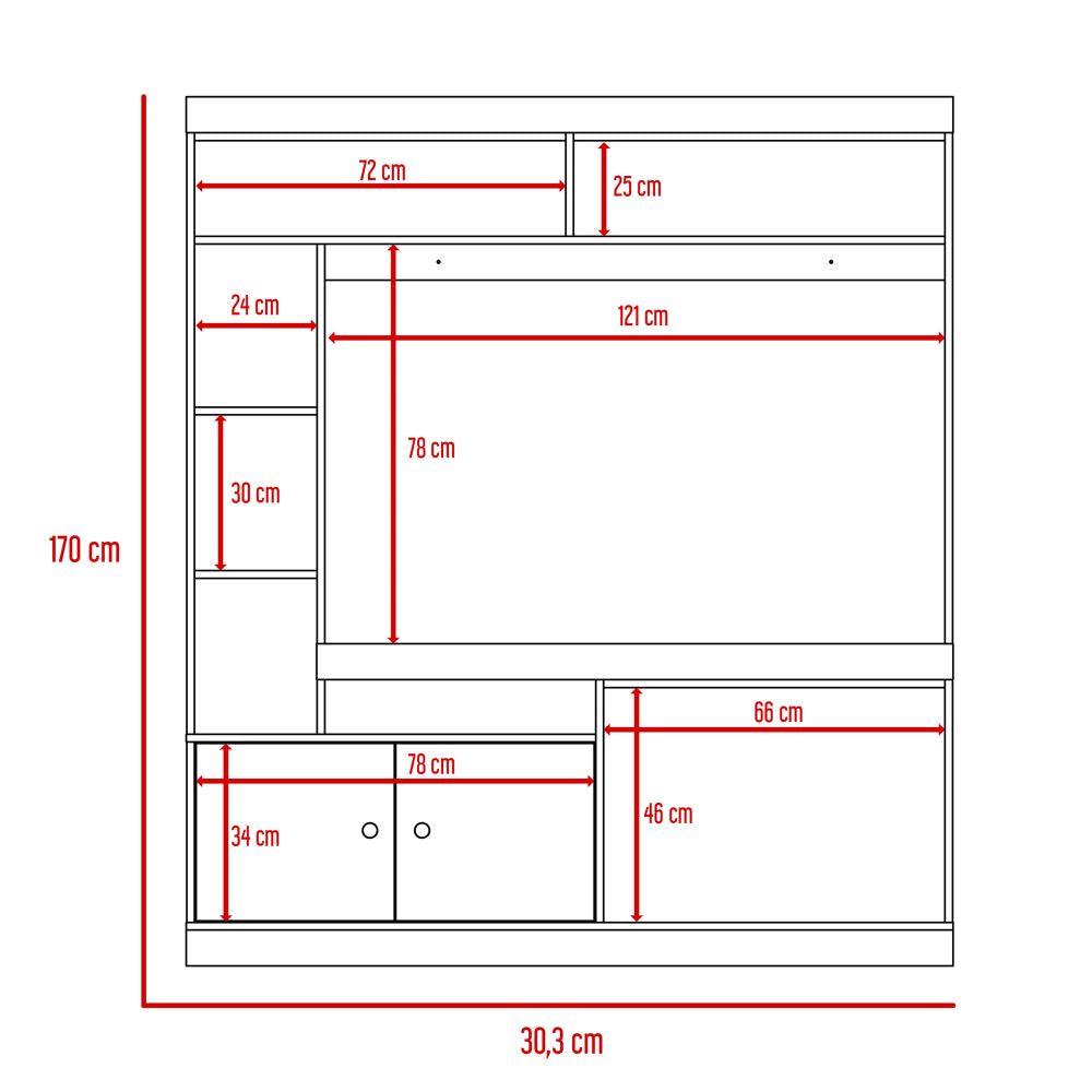 Combo Para Sala Cian, Incluye Mesa Para Tv Y Mesa De Centro.