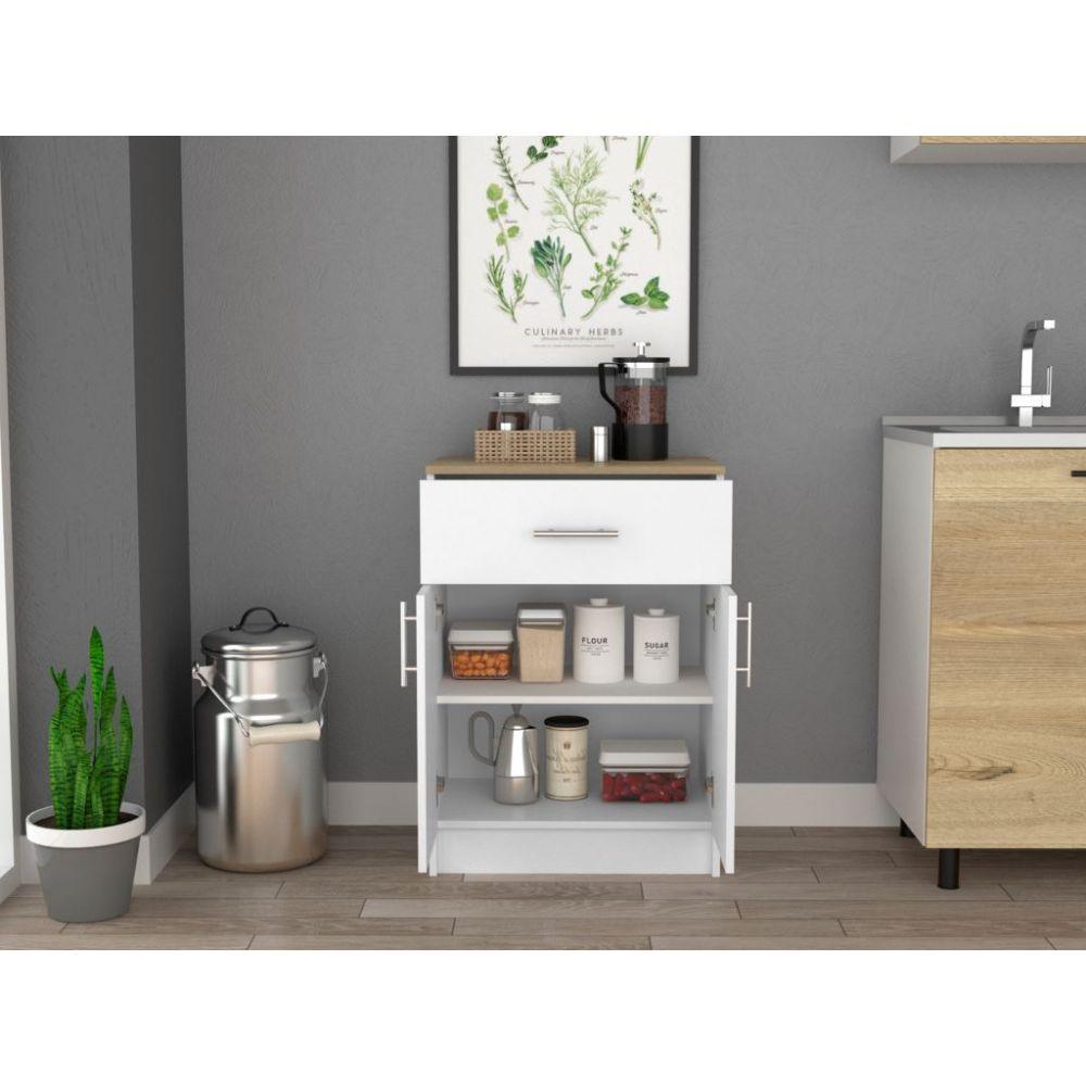 Organizador Multiusos Deneb color Blanco y Café claro para Habitación.