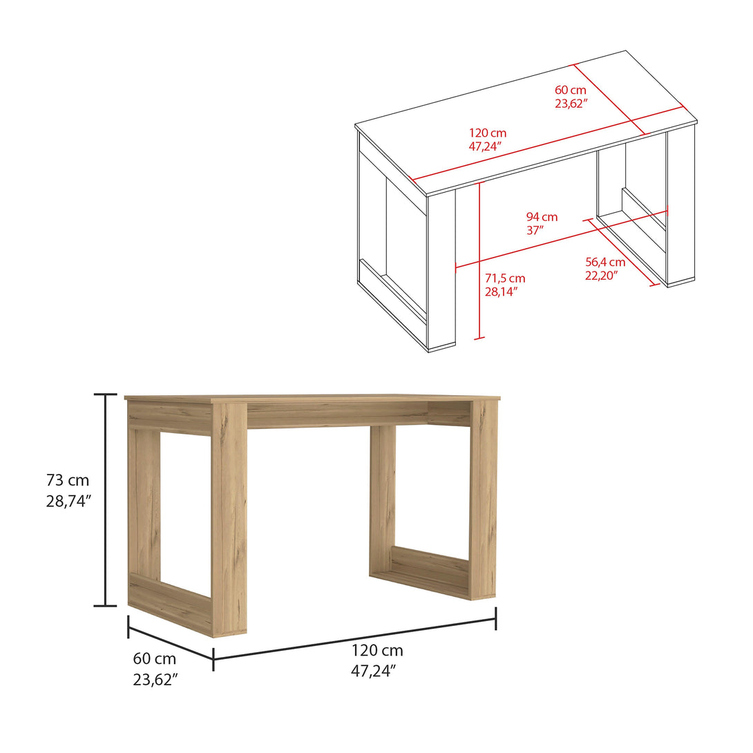 Escritorio Elora, Café Claro, Ideal Para Espacios de Trabajo ZF - VIRTUAL MUEBLES