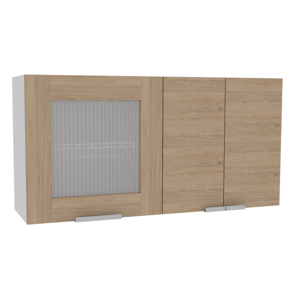 Gabinete Superior Diamante color Beige Y Blanco Para Cocina.