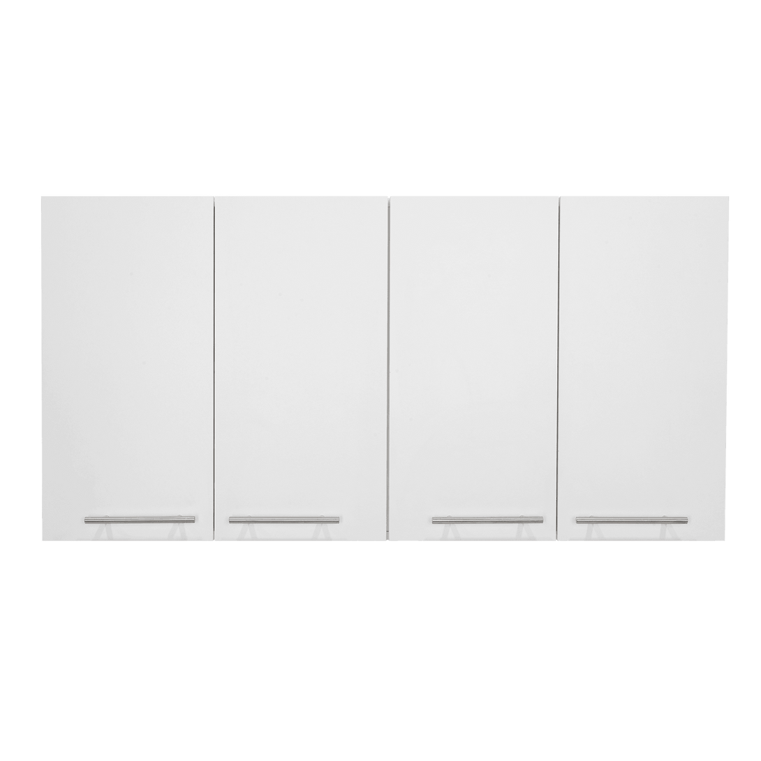 Gabinete Superior Frello, Blanco Nevado, con Cuatro Puertas Abatibles ZF - VIRTUAL MUEBLES