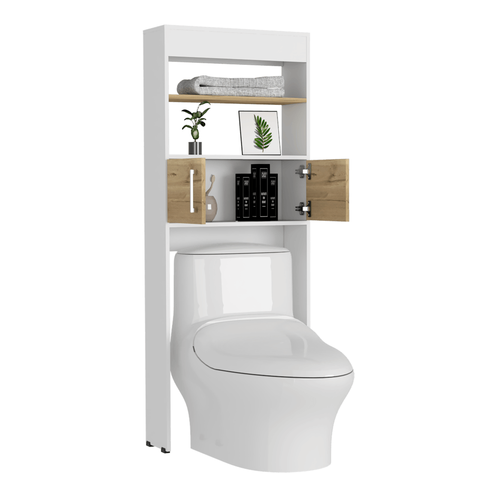 Gabinete De Baño Aqua color Miel Y Blanco Duqueza Para Baño.