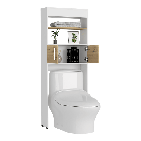 Gabinete De Baño Aqua color Miel Y Blanco Duqueza Para Baño.