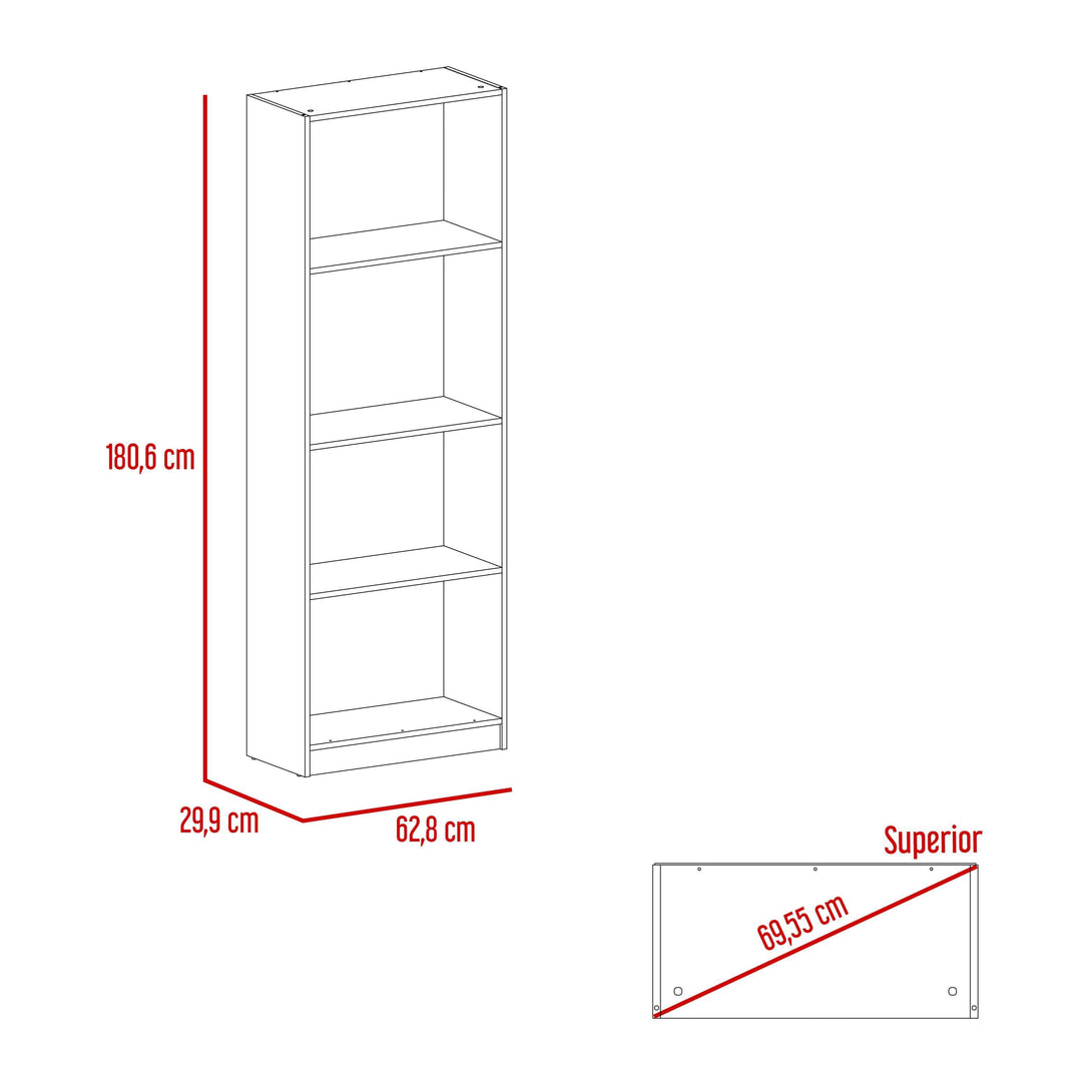 Combo de Bibliotecas Home, Wengue Incluye Tres Bibliotecas - VIRTUAL MUEBLES