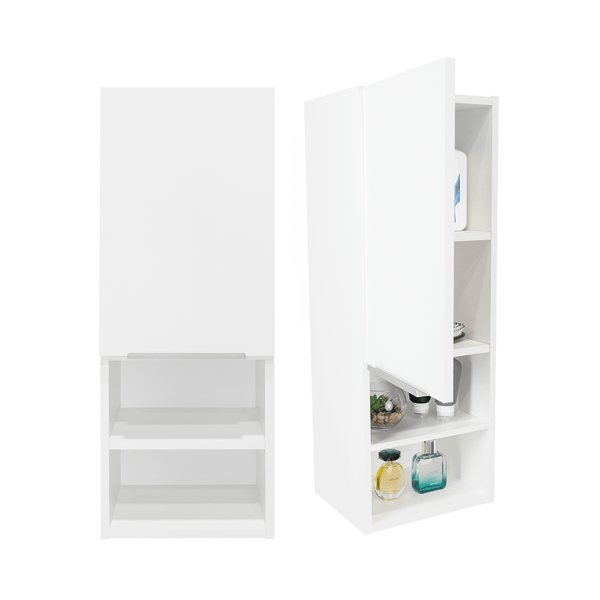 Gabinete de Baño Real, Blanco, con Tres Entrepaños ZF X2