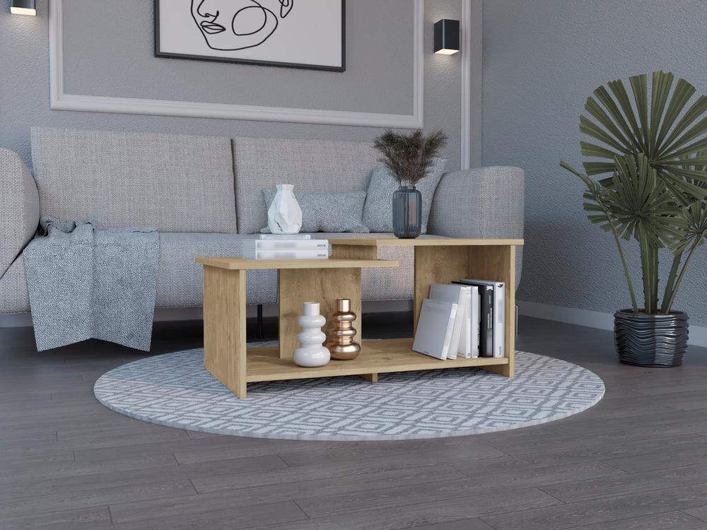 Mesa de Centro Trueno, Macadamia, con Amplio Espacio Ideal Para Ubicar Decoraciones - VIRTUAL MUEBLES