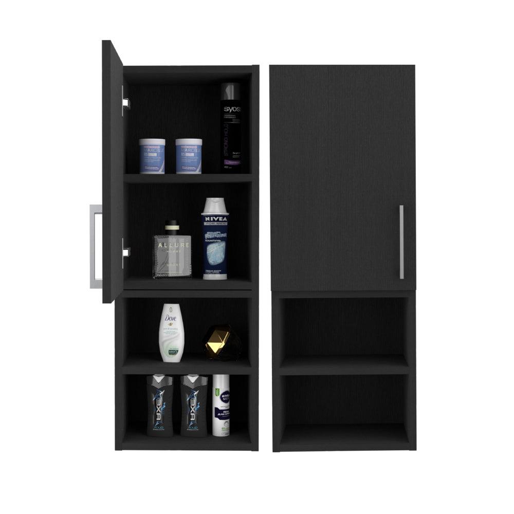 Gabinete de Baño Oporto, Wengue, con Dos Entrepaños ZF X2 - VIRTUAL MUEBLES