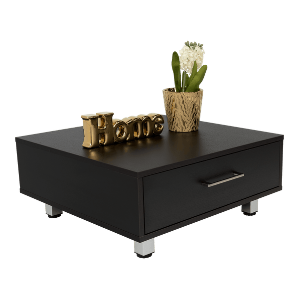 Mesa de Centro Ascher, Wengue, con Un Cajón - VIRTUAL MUEBLES