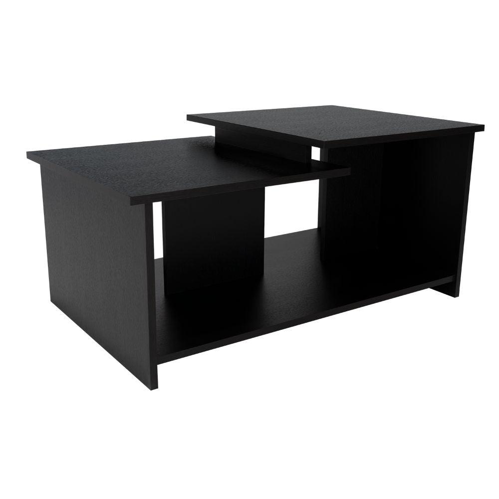 Mesa de Centro Trueno, Wengue, con Amplio Espacio Ideal Para Ubicar Decoraciones - VIRTUAL MUEBLES