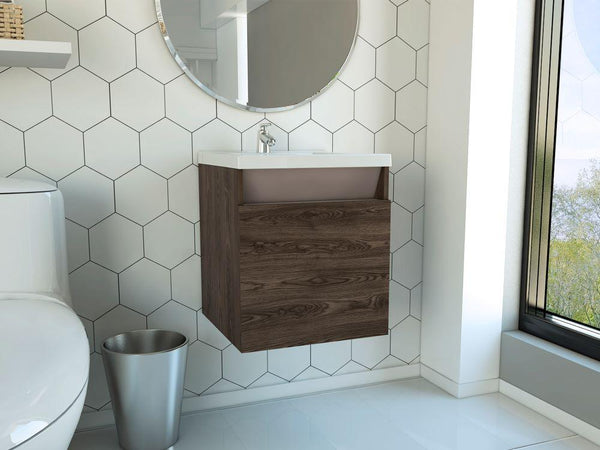 Mueble Lavamanos Udara color Chocolate y Cocoa para Baño.