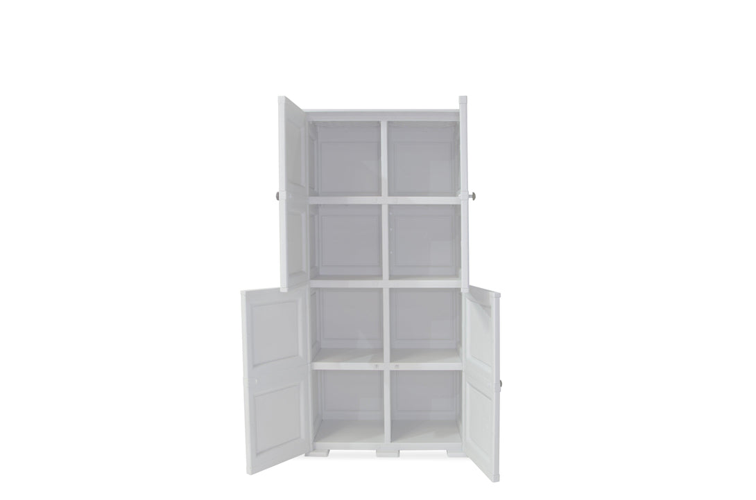 Mueble Organizador Elegance Liso Da Vinci color Blanco Perla para Habitación.