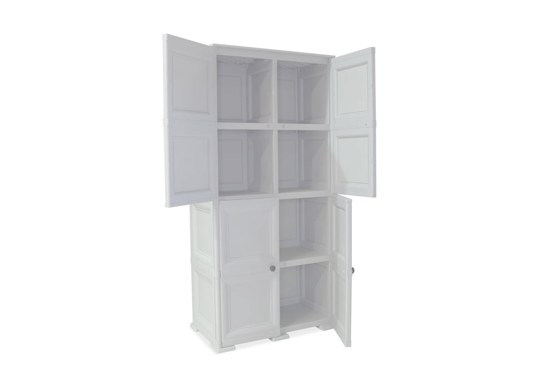 Mueble Organizador Elegance Liso Da Vinci color Blanco Perla para Habitación.