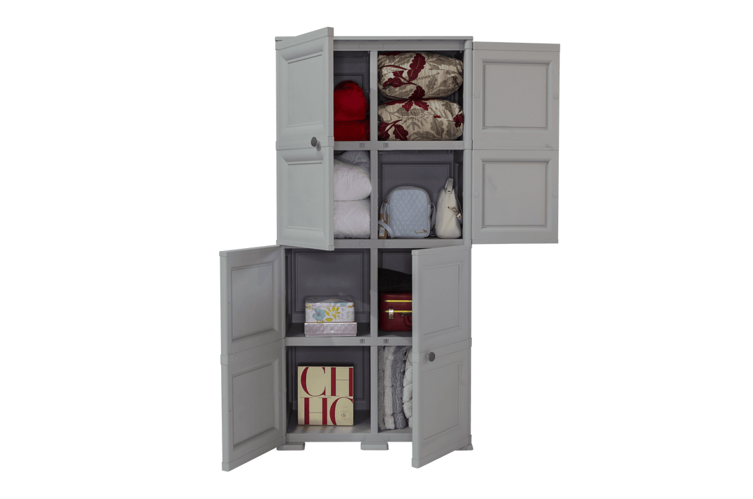 Mueble Organizador Elegance Liso Da Vinci color Gris para Habitación.