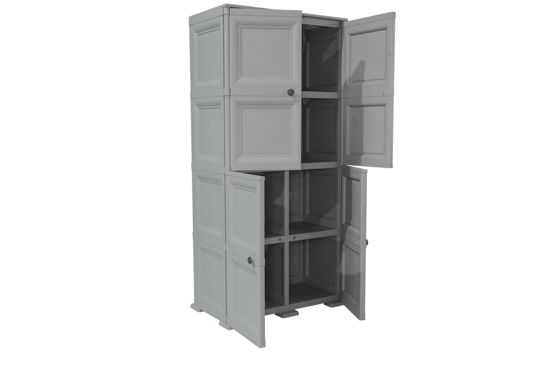 Mueble Organizador Elegance Liso Da Vinci color Gris para Habitación.