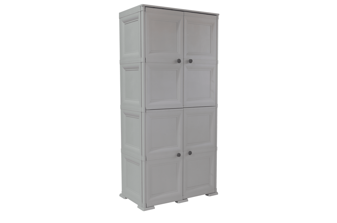 Mueble Organizador Elegance Liso Da Vinci color Gris para Habitación.