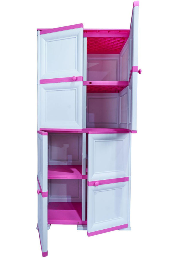 Mueble Organizador Elegance Da Vinci Liso Infantil color Fucsia para Habitación.