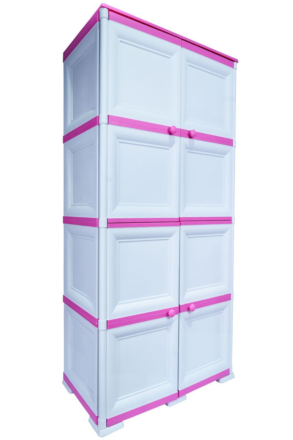 Mueble Organizador Elegance Da Vinci Liso Infantil color Fucsia para Habitación.