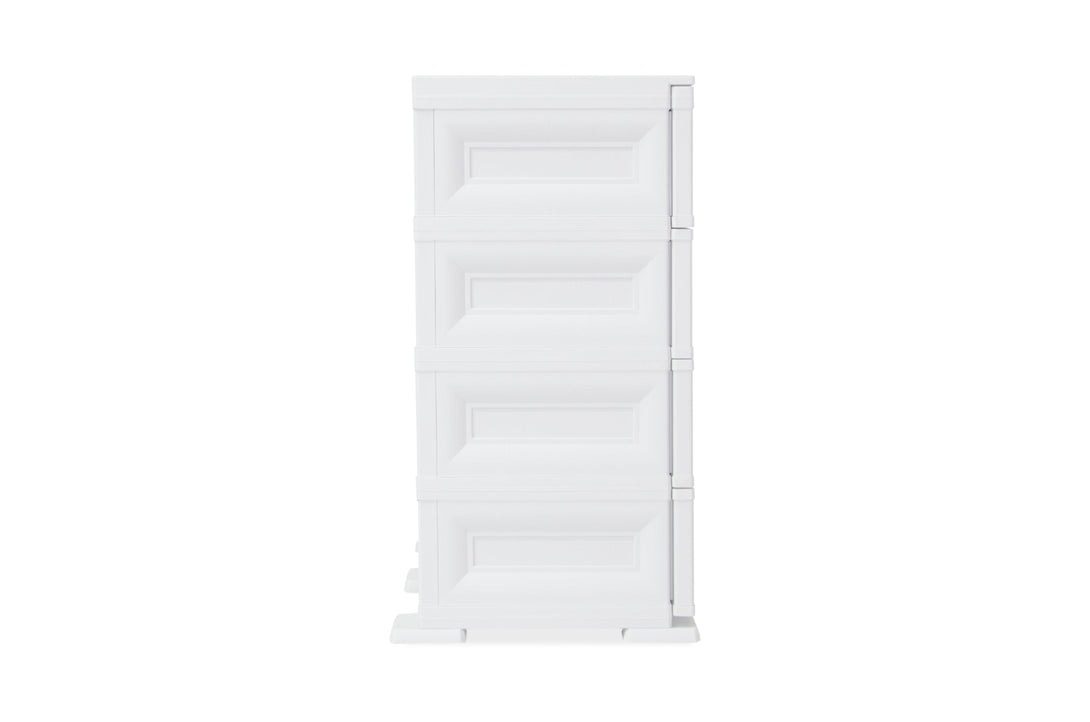 Mueble Organizador Elegance Dali color Blanco Perla para Habitación.