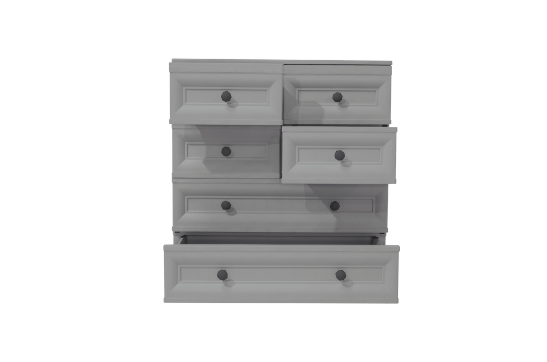 Mueble Organizador Elegance Dali color Gris para Habitación.