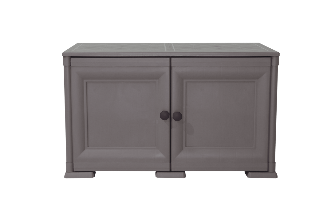 Mueble Organizador Elegance Liso Goya color Cocoa para Habitación.