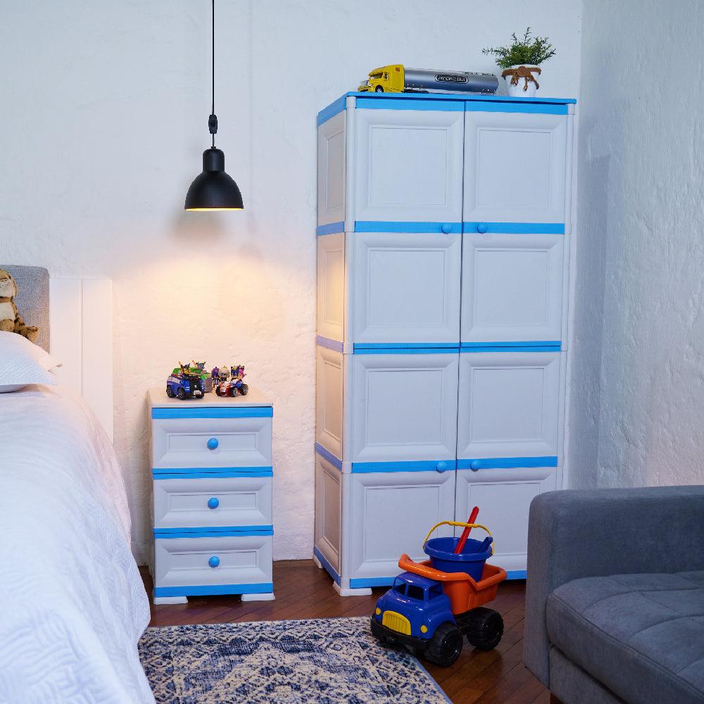 Mueble Organizador Elegance Matisse Infantil color Azul para Habitación.