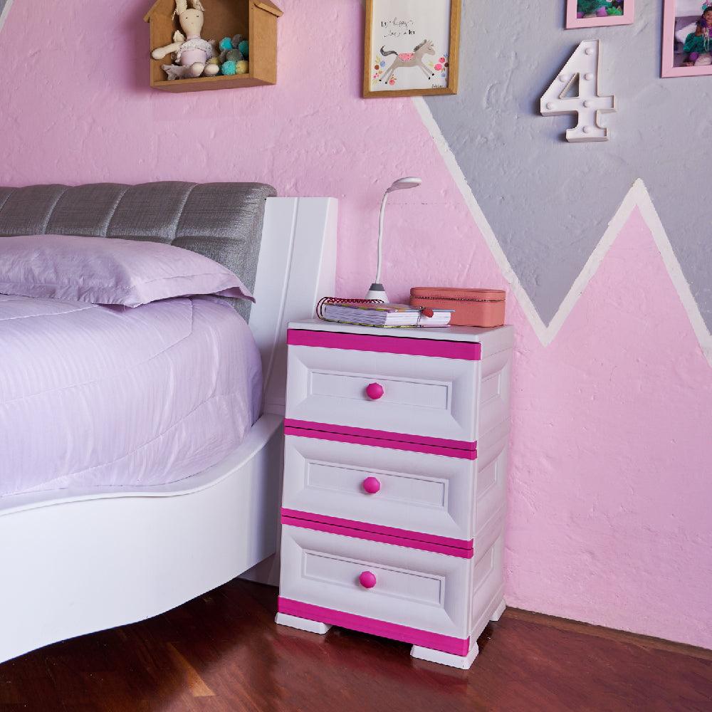 Mueble Organizador Elegance Matisse Infantil color Fucsia para Habitación.