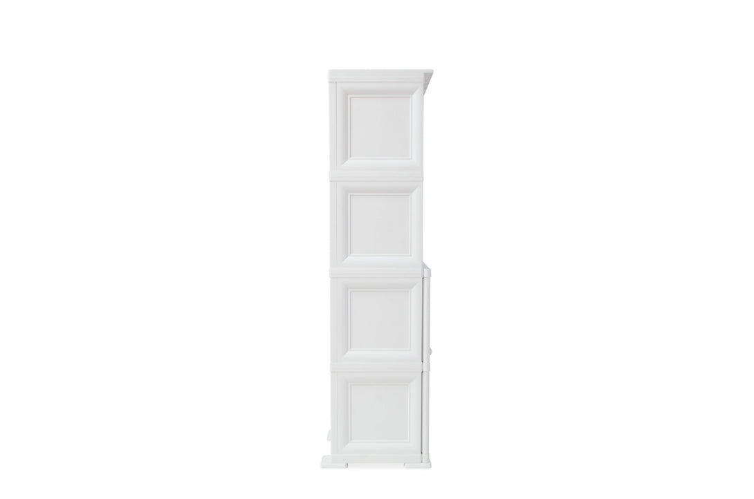 Mueble Organizador Elegance Liso Monet color Blanco Perla para Habitación.