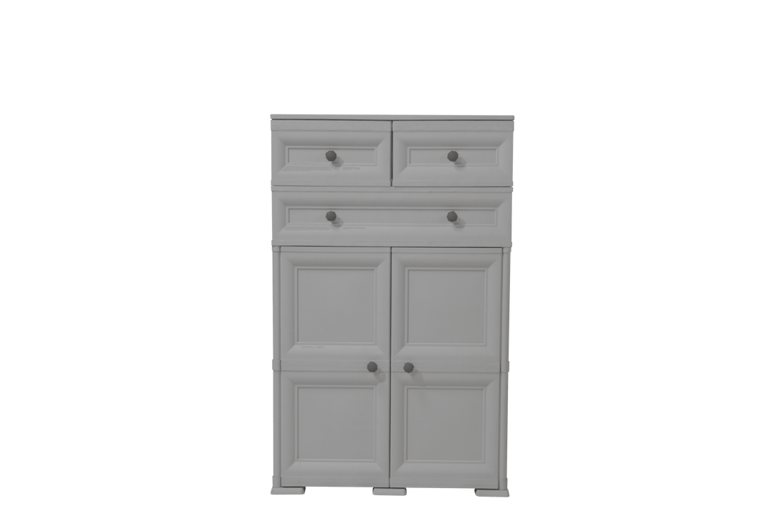 Mueble Organizador Elegance Picasso color Gris para Habitación.