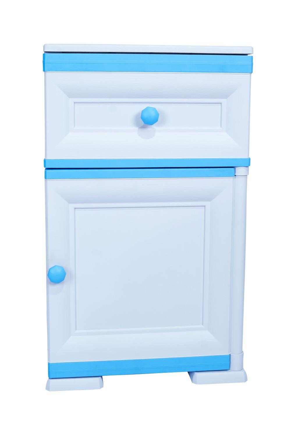 Mueble Organizador Elegance Tiziano Infantil color Azul para Habitación.