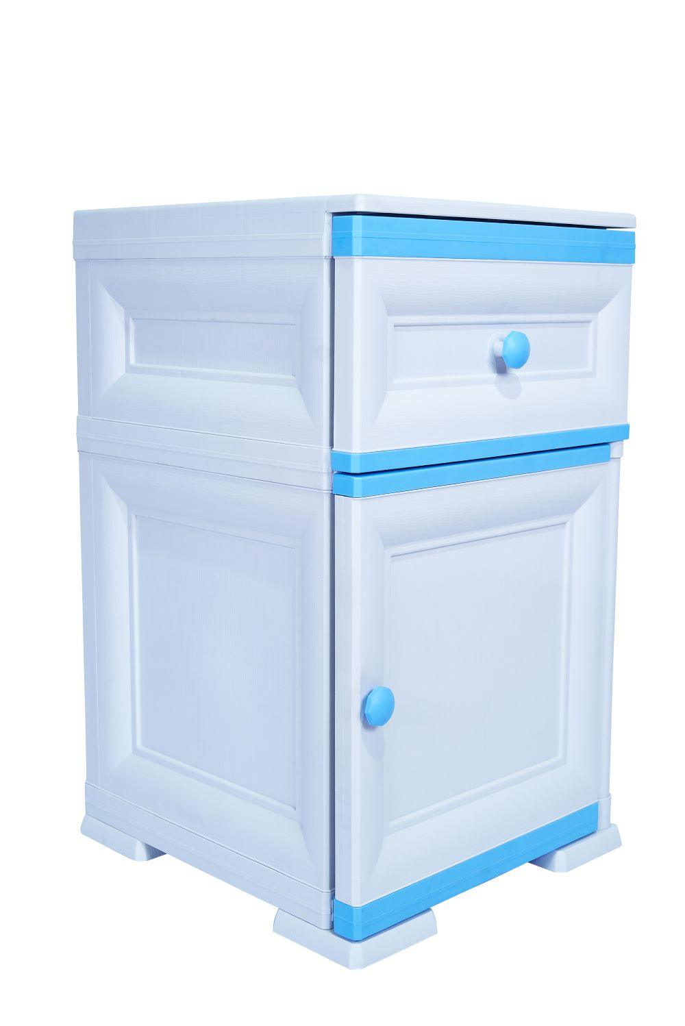 Mueble Organizador Elegance Tiziano Infantil color Azul para Habitación.