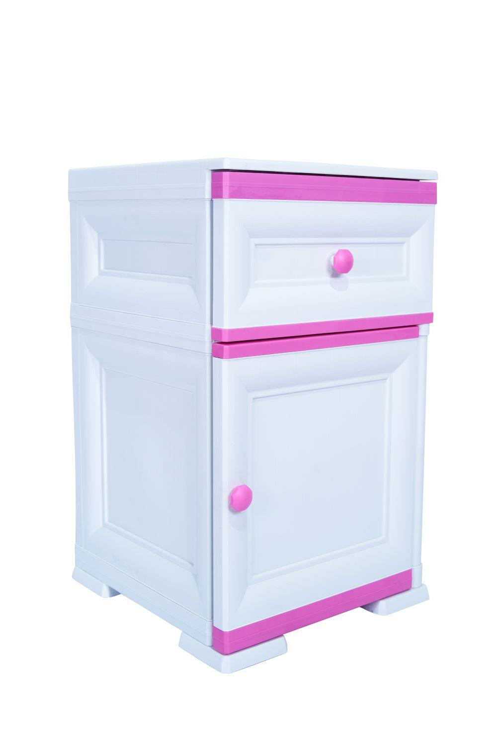 Mueble Organizador Elegance Tiziano Infantil color Fucsia para Habitación.