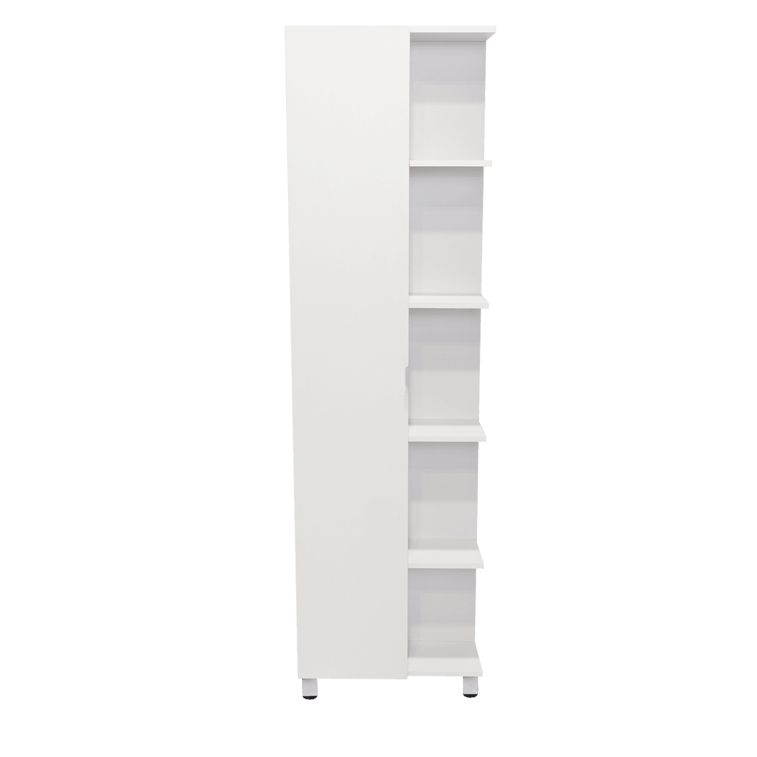 Mueble Esquinero Arán, Blanco Nevado, con Variedad de Entrepaños ZF - VIRTUAL MUEBLES