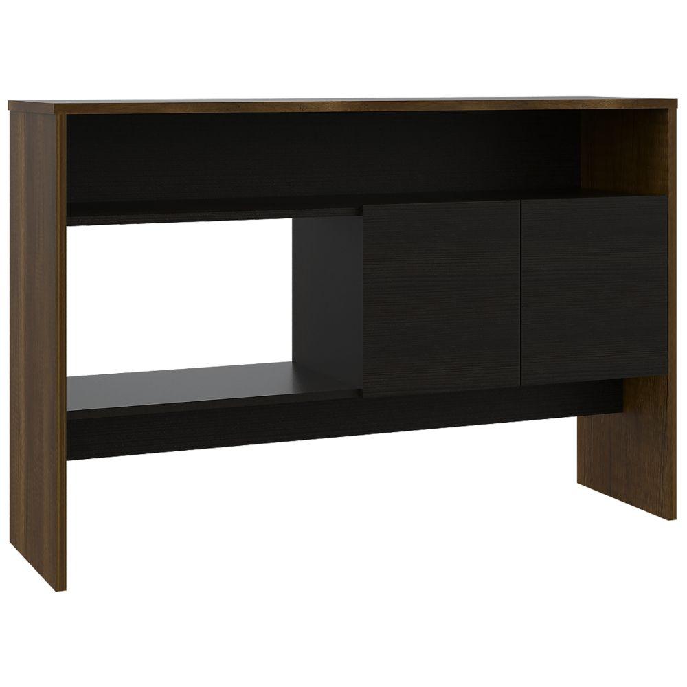 Mueble Multiusos Clasic, Cobre y Wengue, con Dos Puertas y Dos Entrepaños - VIRTUAL MUEBLES