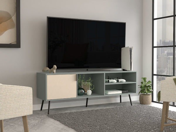 Mesa para TV Vulanno, Agave y Toquilla, con una puerta abatible 70"