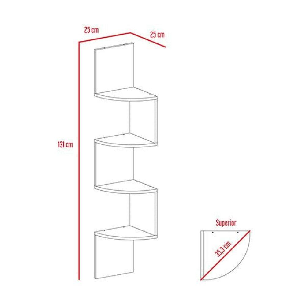 Combo para Sala Azufral, incluye Mesa para TV y Repisas.